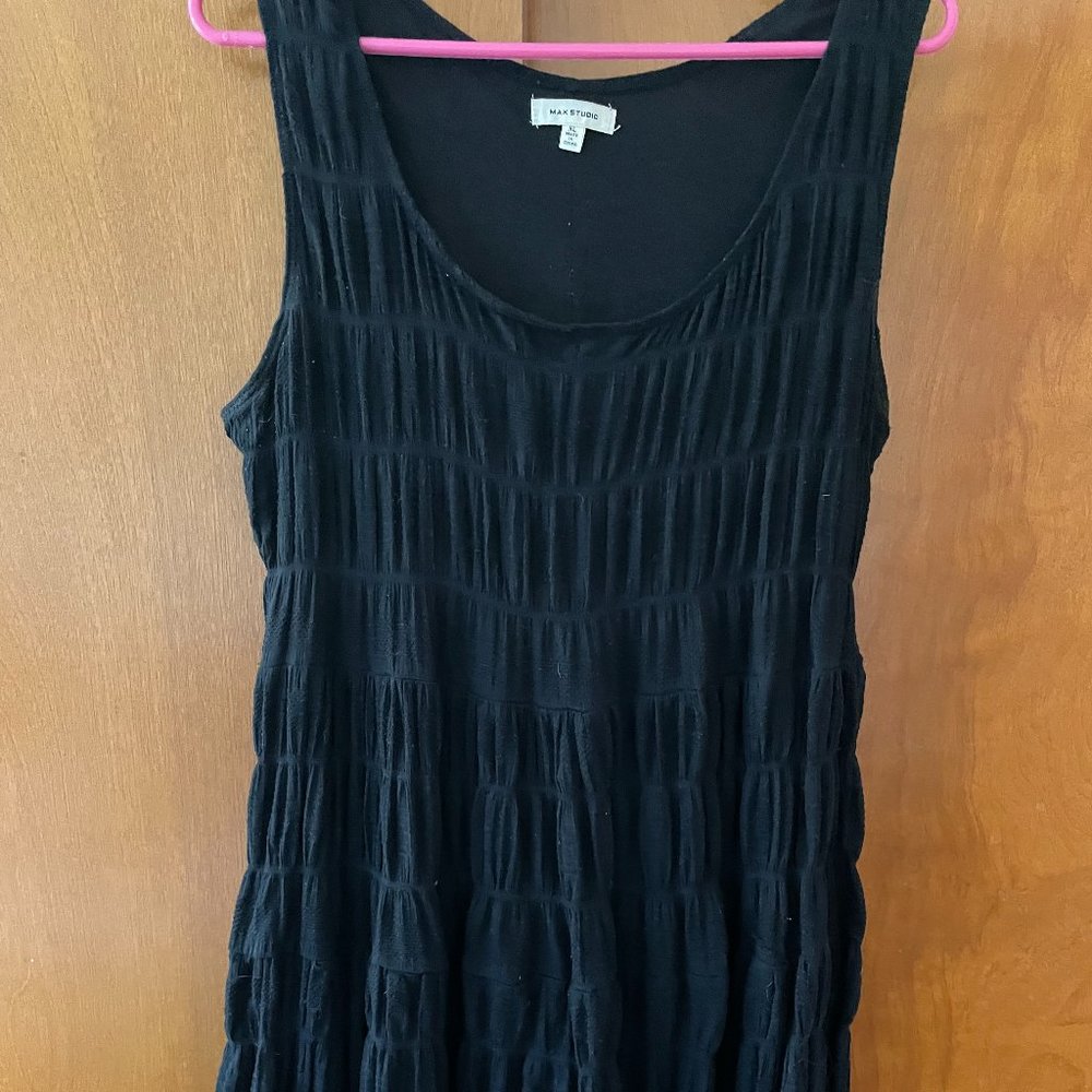 Max Studio Textured A-Line Sleeveless Dress